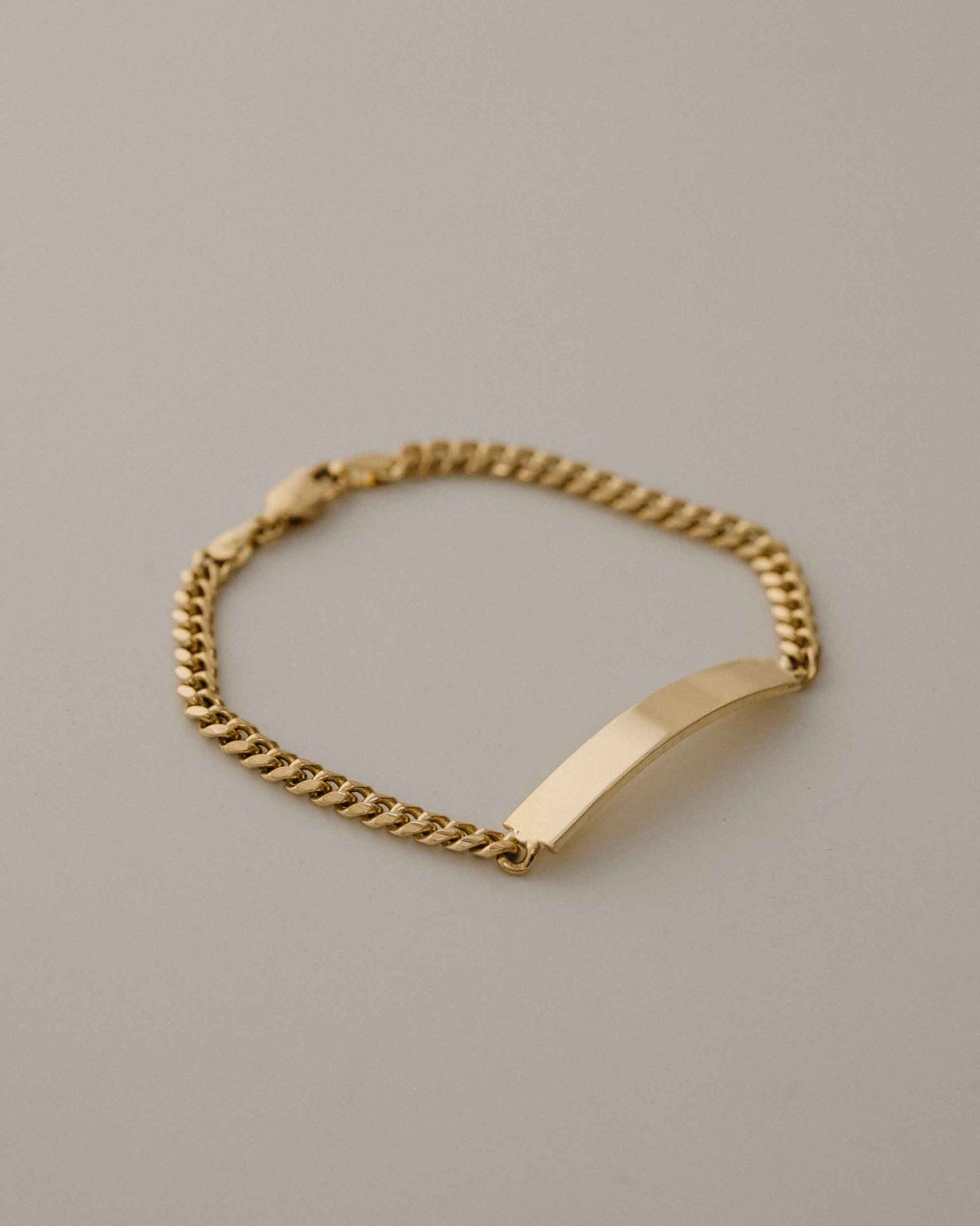 PVLA | 14k Solid Yellow Gold Miami Cuban Baby ID Bracelet | Gold Baby Name Bracelet