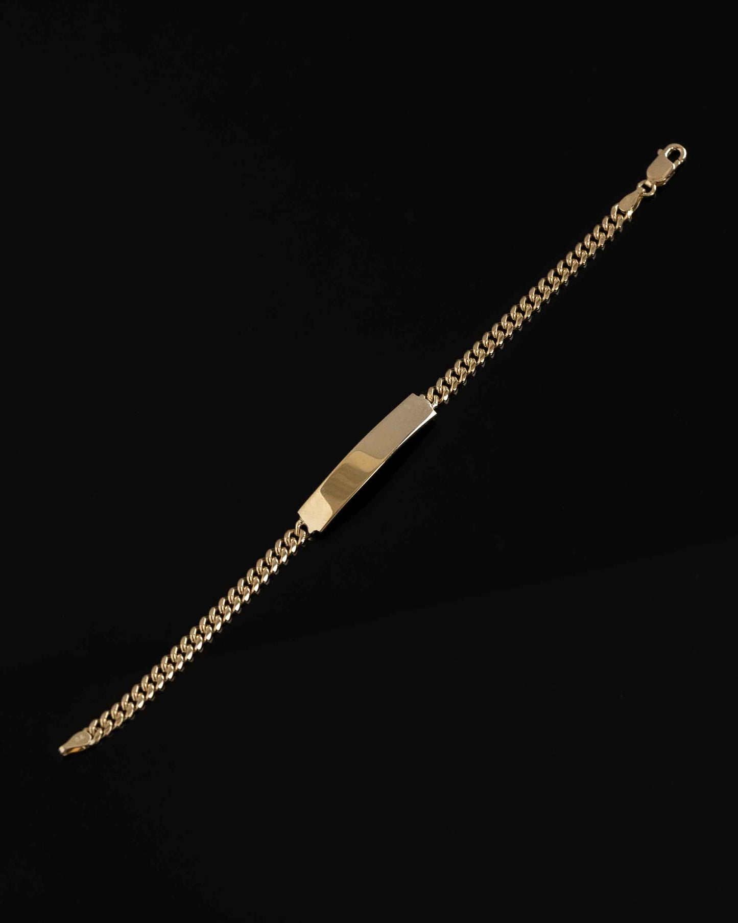 PVLA | 14k Solid Yellow Gold Miami Cuban Baby ID Bracelet | Gold Baby Name Bracelet