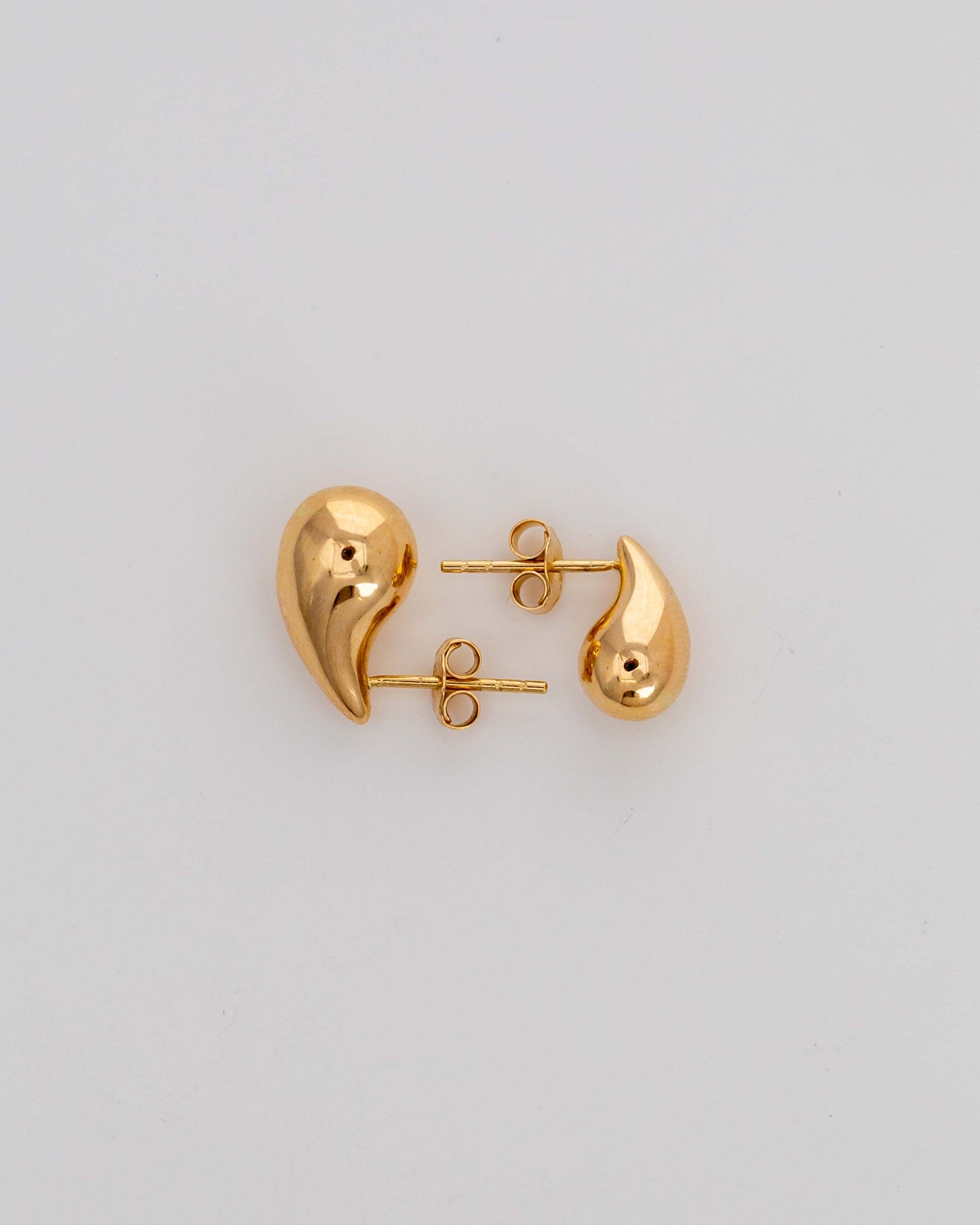 PVLA | 14K Yellow Gold Teardrop Earrings | Drop Earrings with Push Back