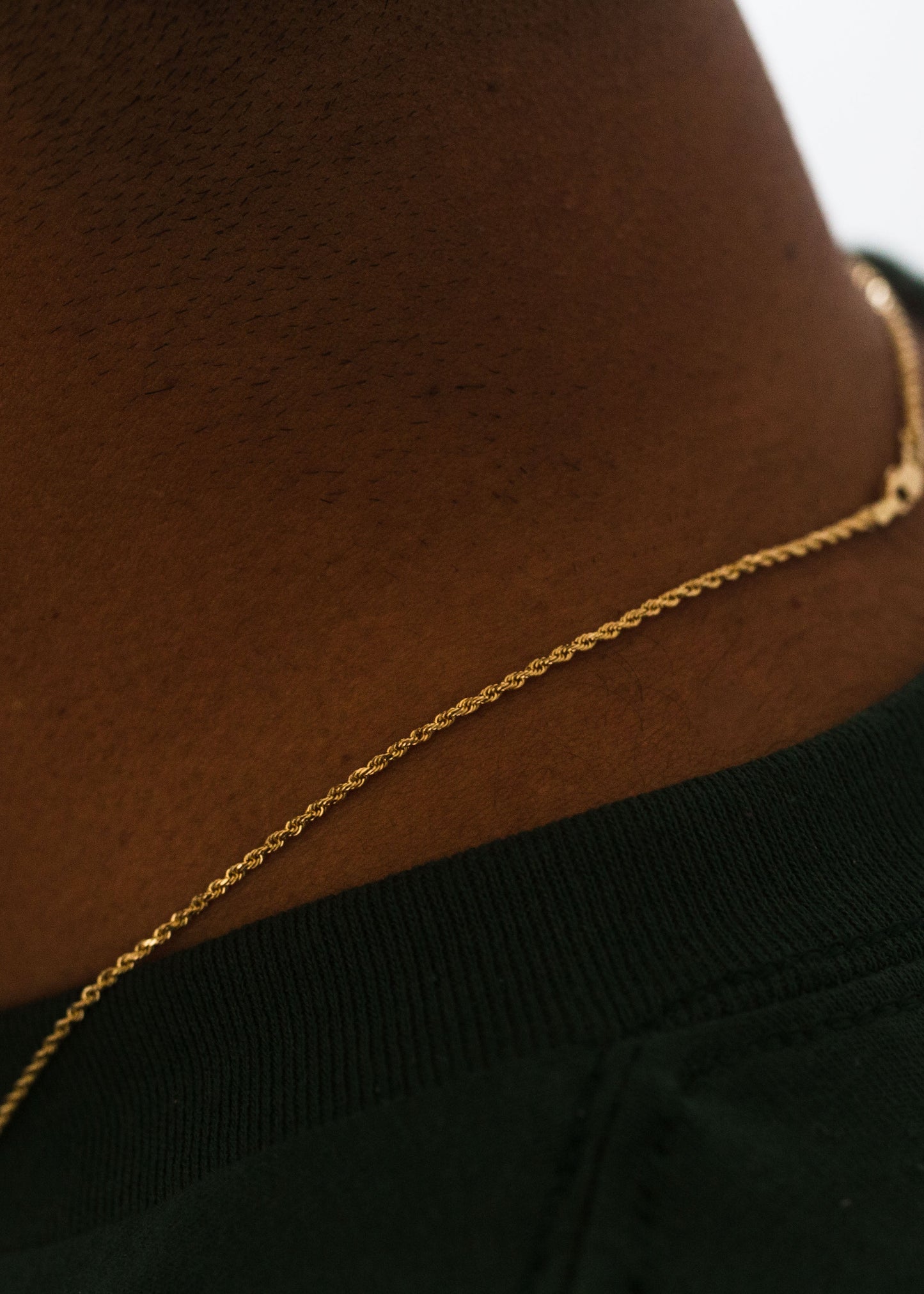PVLA | 14k Solid Yellow Diamond Cut Rope Chain Necklace 1.5mm 16" - 24"